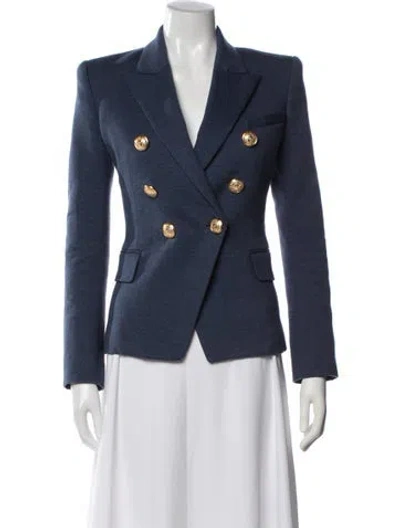 Pre-owned Balmain Blazer In Blue