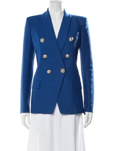 Pre-owned Balmain Blazer In Blue
