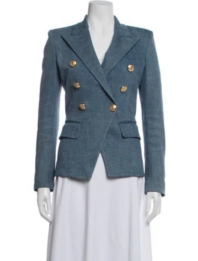 Pre-owned Balmain Blazer In Blue