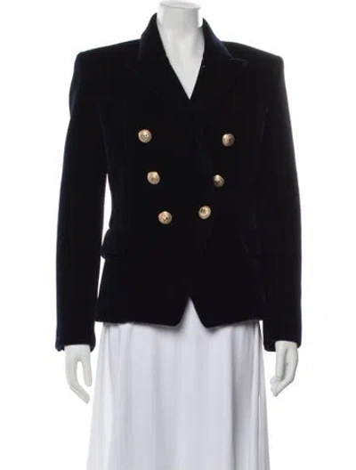 Pre-owned Balmain Blazer In Blue