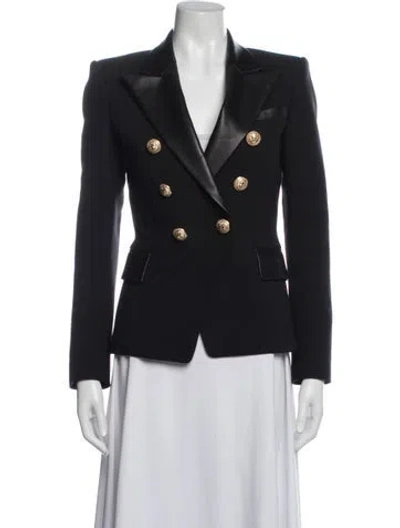Pre-owned Balmain Blazer In Blue