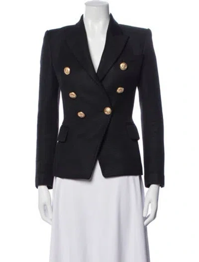 Pre-owned Balmain Blazer In Blue
