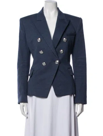 Pre-owned Balmain Blazer In Blue