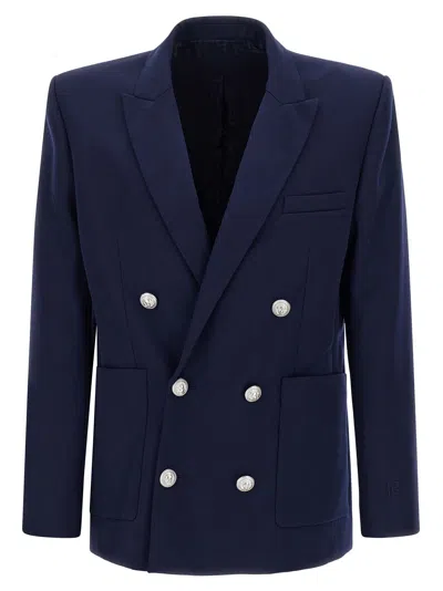 Balmain Single Breasted Tailored Blazer In Black