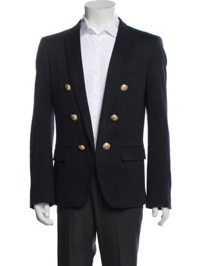 Pre-owned Balmain Blazer In Blue