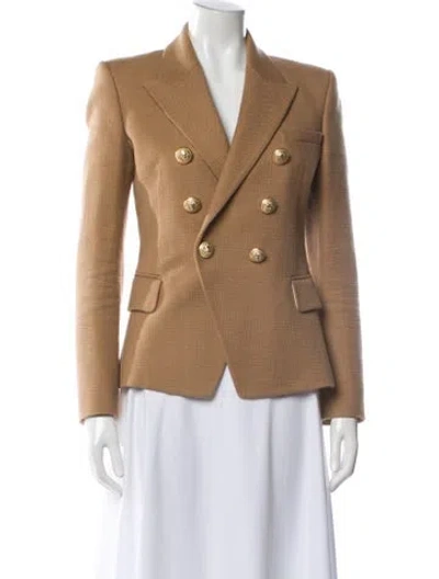 Pre-owned Balmain Blazer In Brown