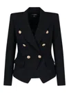 Balmain Classic Double-breasted Blazer In Black