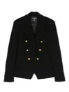 Balmain Double-breasted Blazer In Black