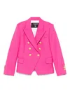 Balmain Double-breasted Blazer In Fucsia