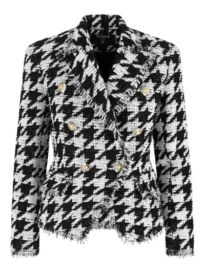 BALMAIN BLAZER - BLANCO