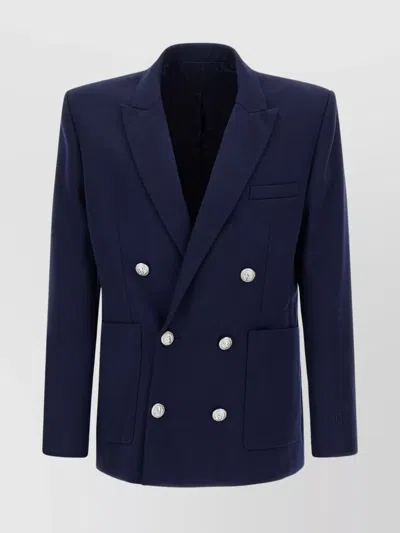 BALMAIN BLAZER DOUBLE-BREASTED SILVER BUTTONS