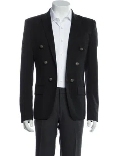 Pre-owned Balmain Blazer In Gray