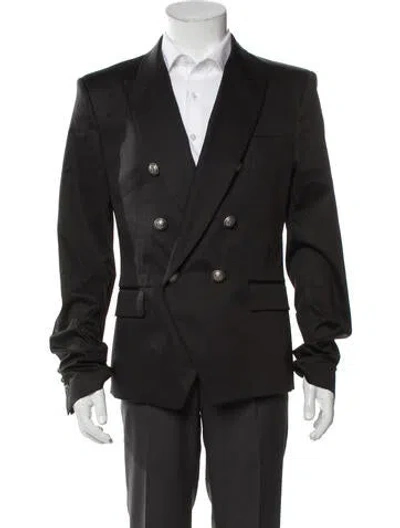 Pre-owned Balmain Blazer In Gray