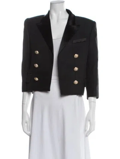 Pre-owned Balmain Blazer In Gray