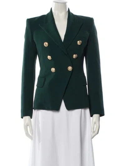 Pre-owned Balmain Blazer In Green