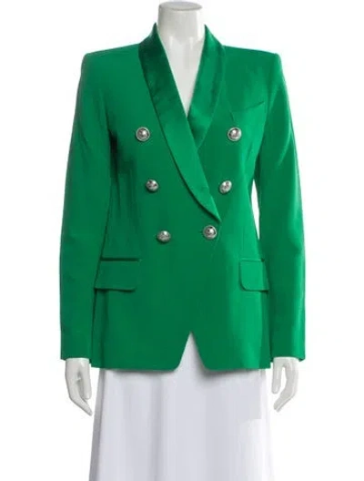 Pre-owned Balmain Blazer In Green