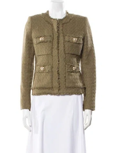 Pre-owned Balmain Blazer In Green