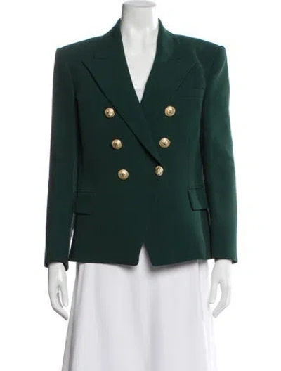 Pre-owned Balmain Blazer In Green