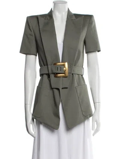 Pre-owned Balmain Blazer In Green