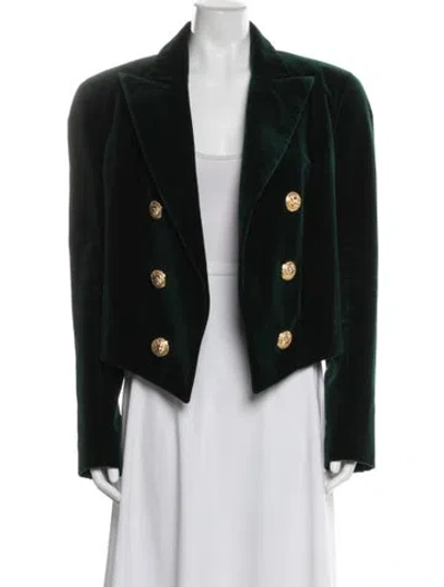 Pre-owned Balmain Blazer In Green
