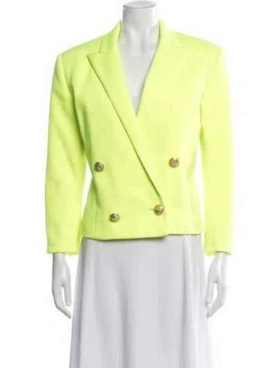 Pre-owned Balmain Blazer In Green