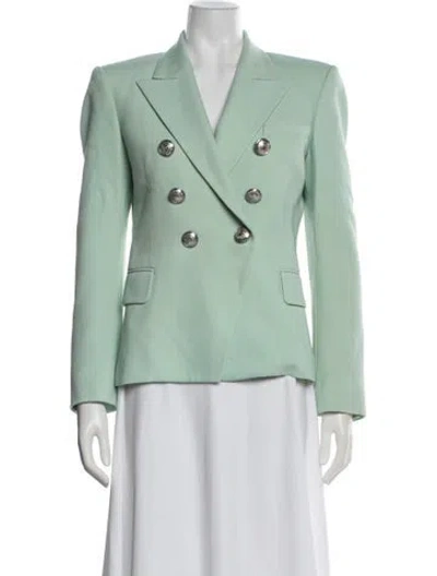 Pre-owned Balmain Blazer In Green