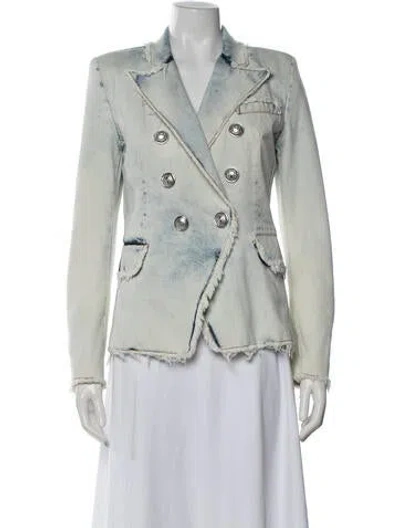 Pre-owned Balmain Blazer In Green