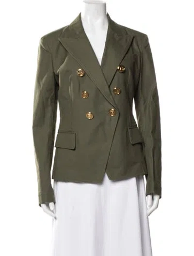Pre-owned Balmain Blazer In Green