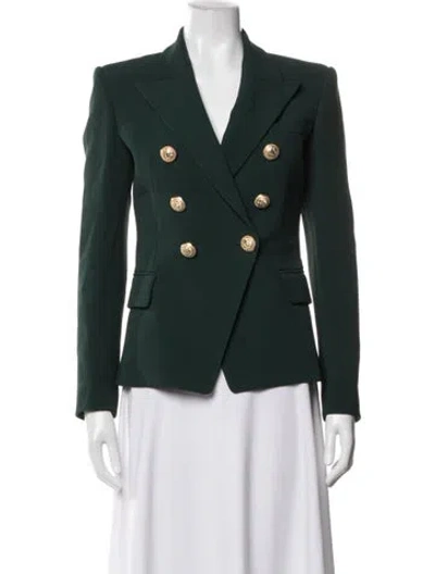 Pre-owned Balmain Blazer In Green