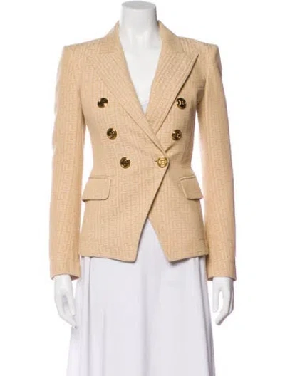 Pre-owned Balmain Blazer In Neutral