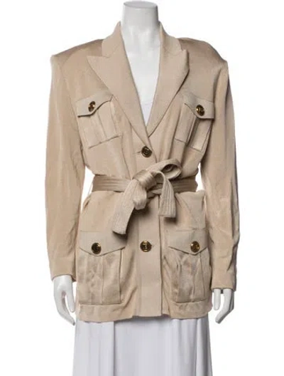 Pre-owned Balmain Blazer In Neutrals