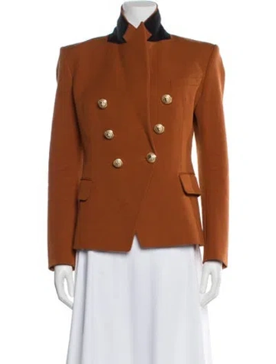 Pre-owned Balmain Blazer In Orange