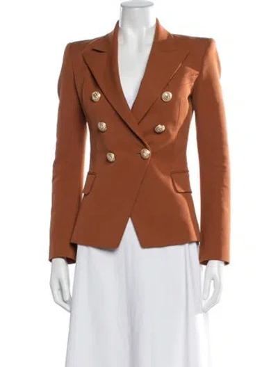 Pre-owned Balmain Blazer In Orange