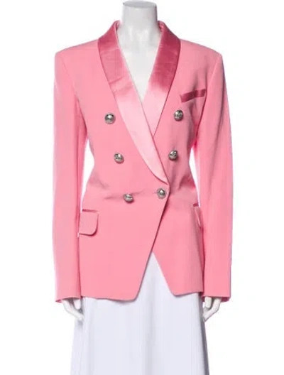 Pre-owned Balmain Blazer In Pink