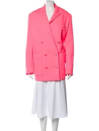 Pre-owned Balmain Blazer In Pink