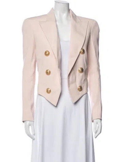 Pre-owned Balmain Blazer In Pink