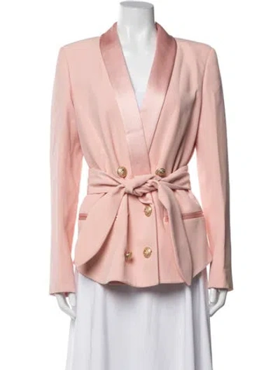 Pre-owned Balmain Blazer In Pink