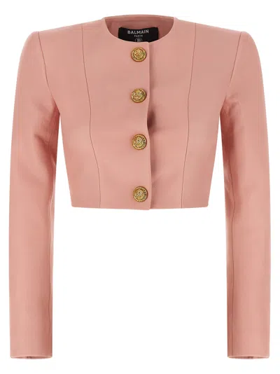 Balmain Blazer In Pink