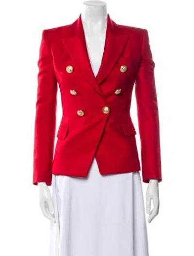 Pre-owned Balmain Blazer In Red