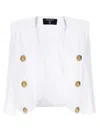 Balmain Double-breasted Spencer Jacket Gold Buttons