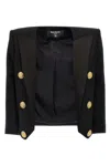 Balmain Spencer In Wool In Black