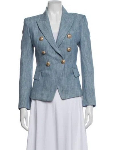 Pre-owned Balmain Blazer W/ Tags In Blue