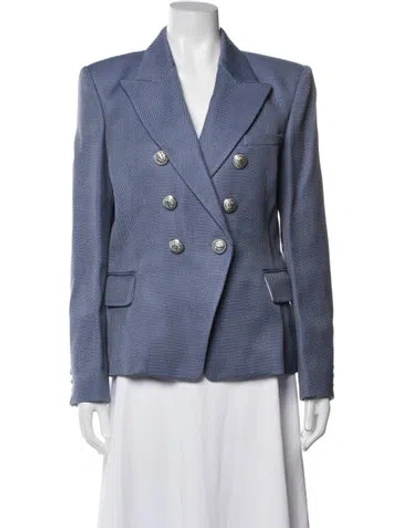 Pre-owned Balmain Blazer W/ Tags In Blue