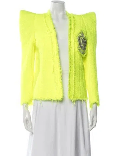 Pre-owned Balmain Blazer W/ Tags In Yellow