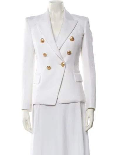 Pre-owned Balmain Blazer In White
