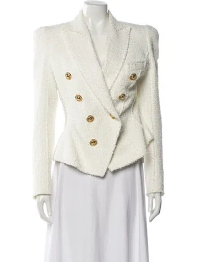 Pre-owned Balmain Blazer In White