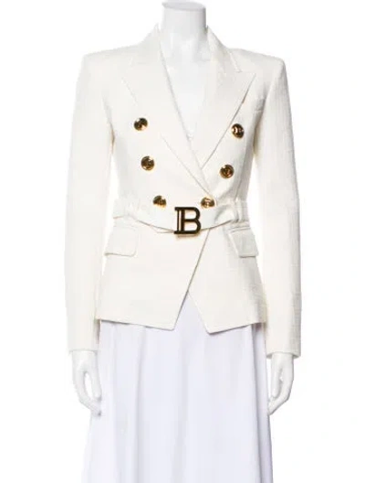 Pre-owned Balmain Blazer In White