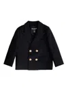 Balmain Blazer With Logo In Black