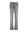Balmain Grey Denim Regular-fit Jeans In Grey