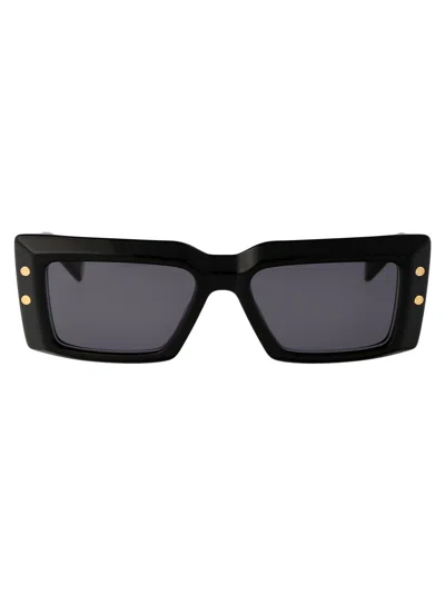 BALMAIN BALMAIN BLK ACETATE SUNGLASSES